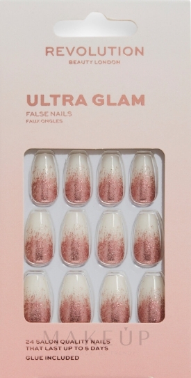 Falsche Nägel - Makeup Revolution Flawless False Nails Ultra Glam — Bild 24 St.