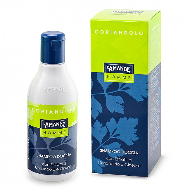 L'Amande Homme Coriandolo - 2in1 Shampoo und Duschgel für Männer mit Koriander- und Wacholderextrakt — Bild N1