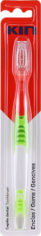 Zahn- und Zahnfleischbürste mittel transparent-grün - Kin Gums — Bild N1