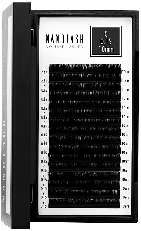 Falsche Wimpern C 0.15 (10 mm) - Nanolash Volume Lashes — Bild N2