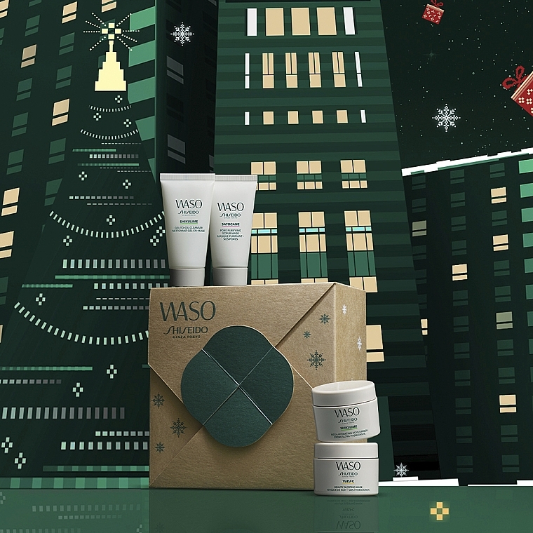 Gesichtspflegeset - Shiseido Waso Holiday Kit (Maske 30ml + Gel 30ml + Maske 15ml + Creme 15ml)  — Bild N3