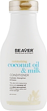 Düfte, Parfümerie und Kosmetik Glättender Conditioner für trockenes und widerspenstiges Haar mit Kokosöl - Beaver Professional Moisturizing Coconut Oil & Milk Conditioner