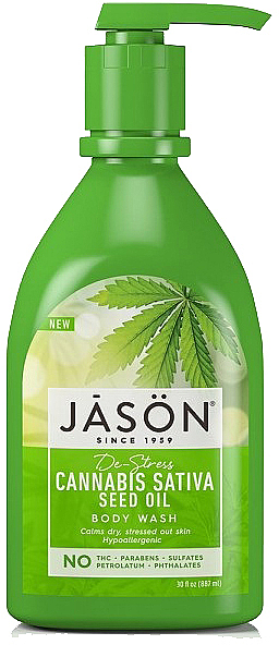 Duschgel mit Hanfsamenöl - Jason Natural Cosmetics Cannabis Sativa Seed Oil Body Wash — Bild N1