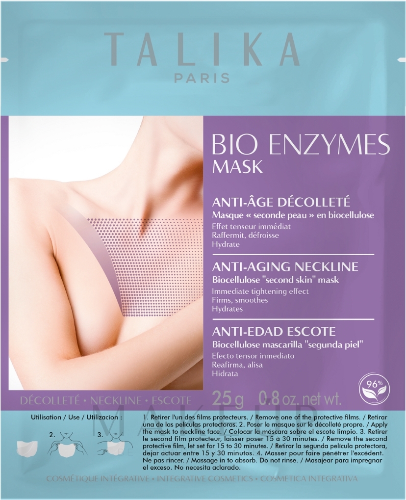 Dekolleté-Maske mit Enzymen - Talika Bio Enzymes Decollete Mask — Bild 25 g