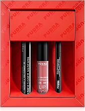 Make-up Set (Mascara 10ml + Augenkonturenstift 3ml + Lipgloss 2.5g) - Pudra Try It Kit — Bild N2