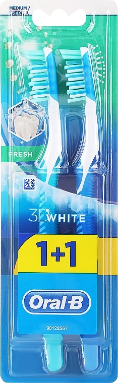 Zahnbürsten-Set 40 mittelhart türkis und blau - Oral-B Advantage 3D Fresh  — Bild N1