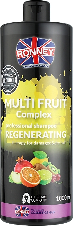 Regenerierendes Fruchtshampoo für strapaziertes und trockenes Haar - Ronney Multi Fruit Complex Regenerating Shampoo — Bild N1