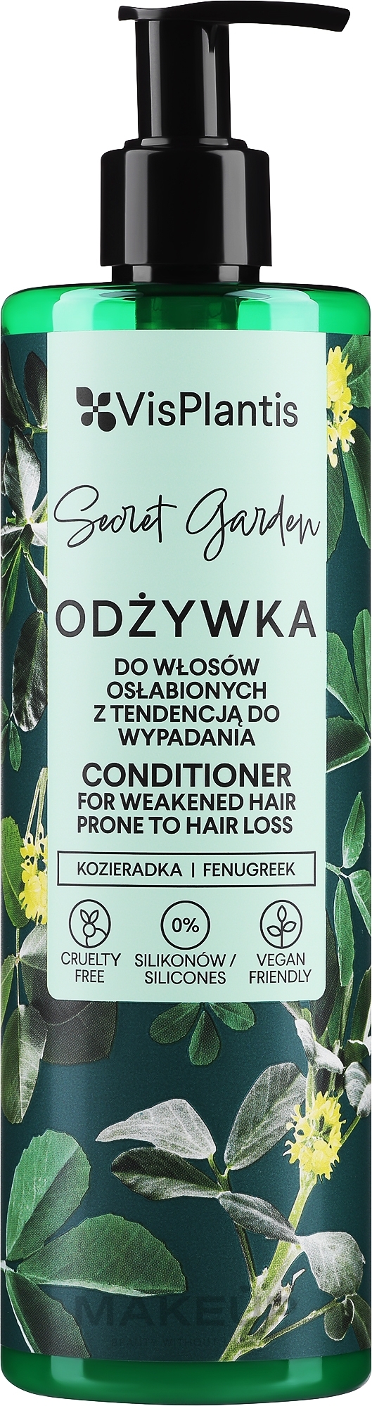 Haarspülung mit Schwarzem Rettich - Vis Plantis Herbal Vital Care Conditioner Fenugreek Horsetail+Black Radish — Bild 400 ml