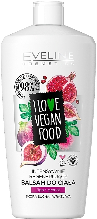 Körperbalsam mit Feigen und Granatapfel - Eveline I Love Vegan Food Body Balm — Bild N1