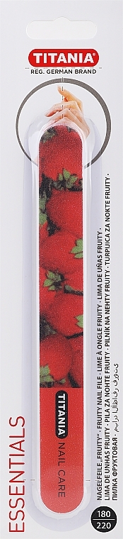 Nagelfeile Erdbeeren - Titania Nail File Fruity — Bild N1