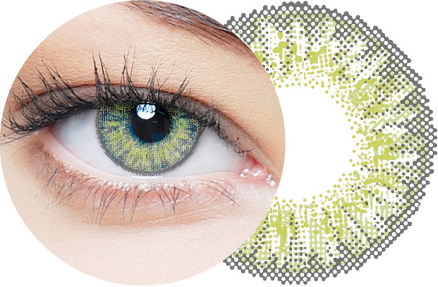 Farbige Kontaktlinsen Olive 2 St. - Clearlab Clearcolor 55 — Bild N2
