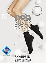 Düfte, Parfümerie und Kosmetik Kurze Damenstrümpfe Silver Fresh mit Silberionen 40 Den nero - Knittex