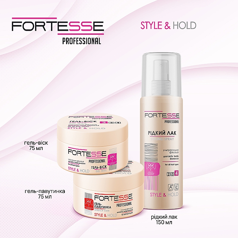 Flüssiges Haarspray mit ultrastarkem Halt - Fortesse Professional Style Hairspray Ultra Strong — Bild N5