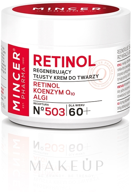 Regenerierende fettige Gesichtscreme 60+ №503 - Mincer Pharma Retinol № 503 — Bild 50 ml