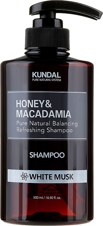 Feuchtigkeitsspendendes Shampoo mit weißem Moschus - Kundal Honey & Macadamia Shampoo White Musk — Bild N3
