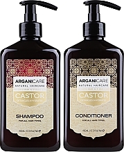 Haarpflegeset - Arganicare Castor (Shampoo 400ml + Conditioner 400ml) — Bild N2