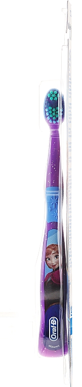 Kinderzahnbürste 3-5 Jahre weich Frozen Anna violett-blau - Oral-B Kids — Bild N2