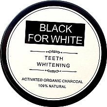 Düfte, Parfümerie und Kosmetik Aufhellendes Zahnpulver mit Aktivkohle Black For White - Biomika Black For White Teeth Whitening