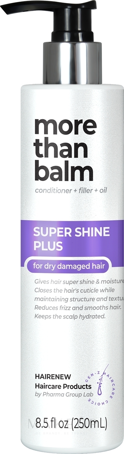 Haarbalsam 100% Spiegelglanz - Hairenew Super Shine Plus Balm Hair — Bild 250 ml