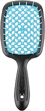 Düfte, Parfümerie und Kosmetik Haarbürste schwarz mit blau - Janeke Superbrush