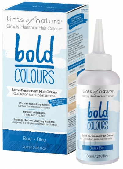 Semi-permanente Haarfarbe - Tints Of Nature Semi-Permanent Bold Colours — Bild Blue