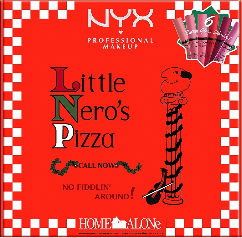 NYX Professional Makeup Home Alone Little Nero's Pizza Butter Gloss Set - Lippen-Make-up-Set — Bild N12