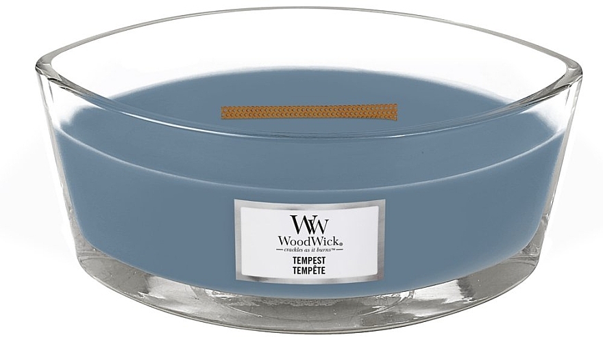 Duftkerze im Glas - Woodwick Ellipse Candle Tempest  — Bild N2