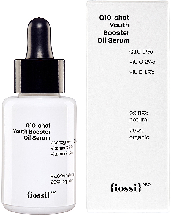 Energetisierendes und glättendes Ölserum für das Gesicht mit Coenzym Q10, Vitamin C und E - Iossi Q10-Shot Youth Booster Oil Serum — Bild N2