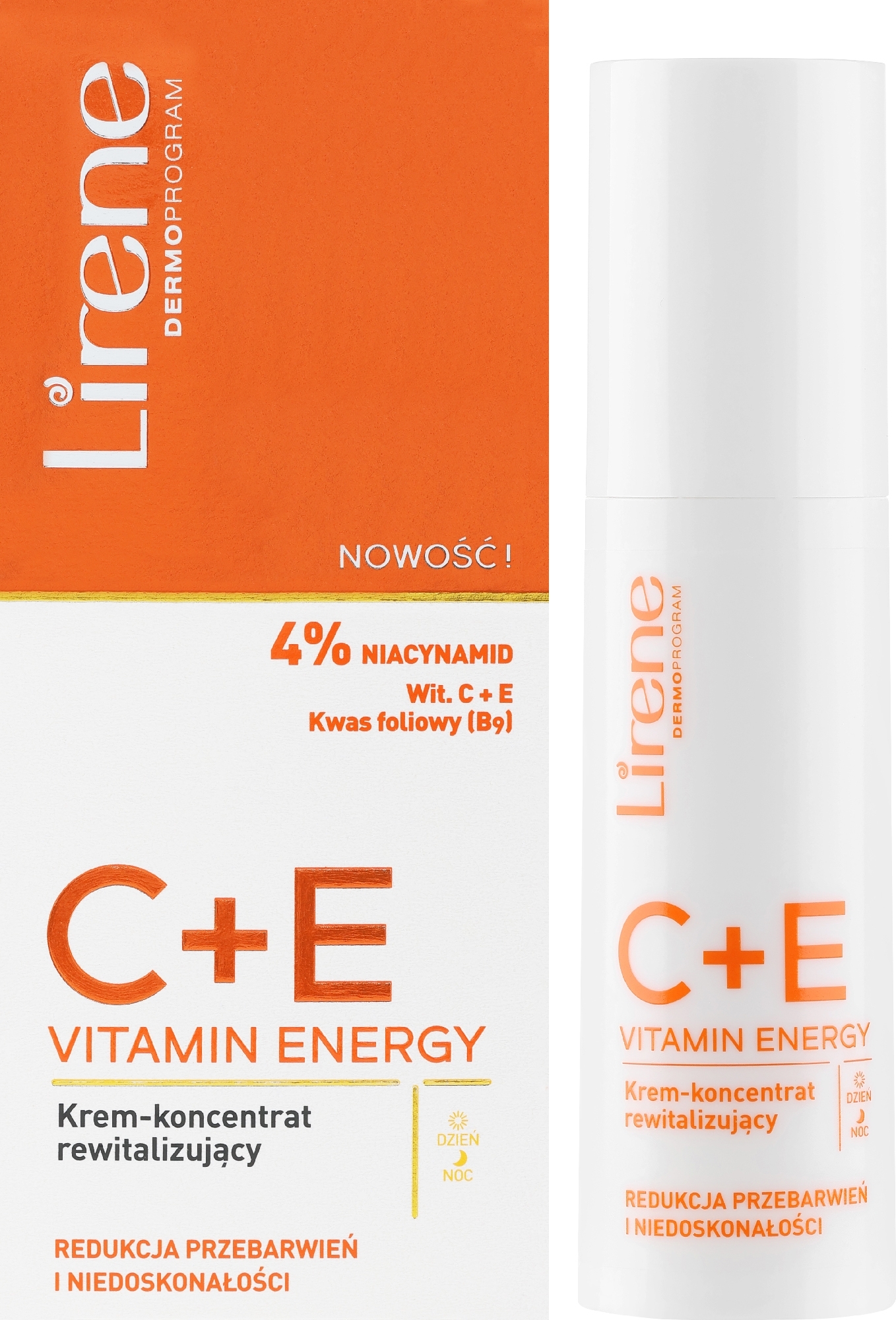 Revitalisierende Gesichtscreme - Lirene C + E Vitamin Energy Cream — Bild 40 ml