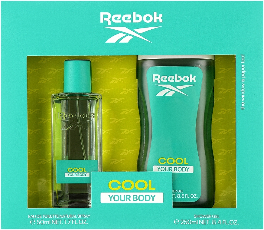 Reebok Cool Your Body Gift Set For Women - Duftset (Eau de Toilette 50ml + Duschgel 250ml)  — Bild N1