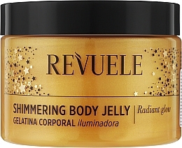 Düfte, Parfümerie und Kosmetik Schimmerndes Körpergelee mit Noni- und Kokosnuss-Extrakt - Revuele Shimmering Body Jelly Gold