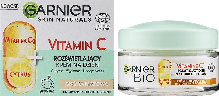 Aufhellende Tagescreme mit Vitamin C - Garnier Bio Skin Naturals Vitamin C Day Cream — Bild N3