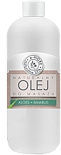 Düfte, Parfümerie und Kosmetik Natürliches Massageöl mit dem Duft von Aloe und Bambus - E-Fiore