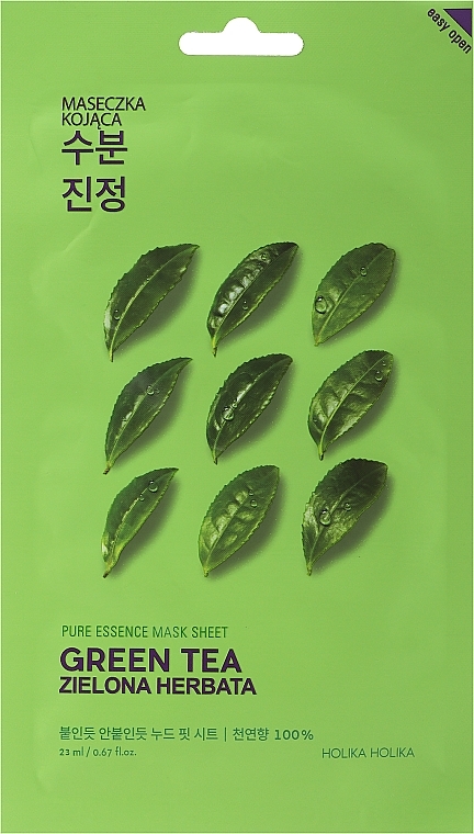 Tuchmaske für das Gesicht mit grünem Tee - Holika Holika Pure Essence Mask Sheet Green Tea — Bild N1