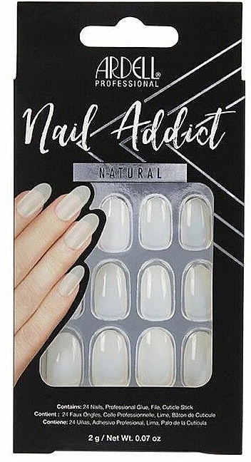 Falsche Nägel - Ardell Nail Addict Artifical Nail Set Natural Oval — Bild N1