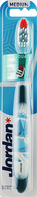 Zahnbürste mittel Individual Clean blau mit Zeichnung - Jordan Individual Clean Medium — Bild N1