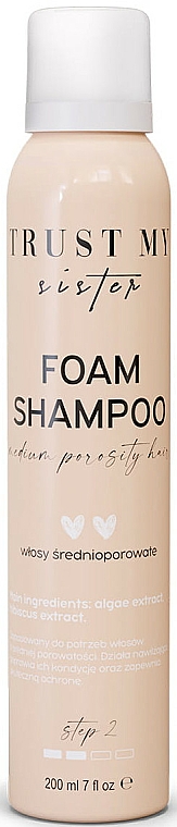 Feuchtigkeitsspendendes Schaum-Shampoo für mittelporöses Haar - Trust My Sister Medium Porosity Hair Foam Shampoo — Bild N1