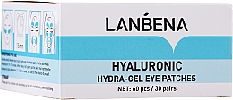 Hydrogel-Augenpatches mit Hyaluronsäure - Lanbena Hyaluronic Acid Collagen Gel Moisturizing Eye Patch — Bild N2