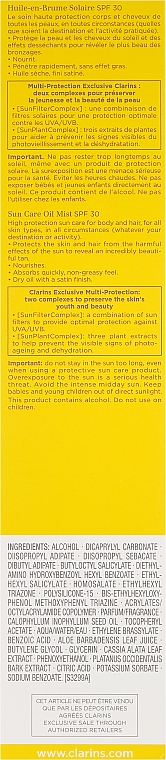 Sonnenschutzspray für Körper und Haare LSF 30 - Clarins Huile-en-Brume Solaire SPF 30 — Bild N3