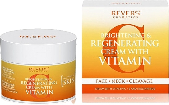 Aufhellende Creme für Gesicht und Hals  - Revers Brightening Regenerating Cream with Vitamin C — Bild N1