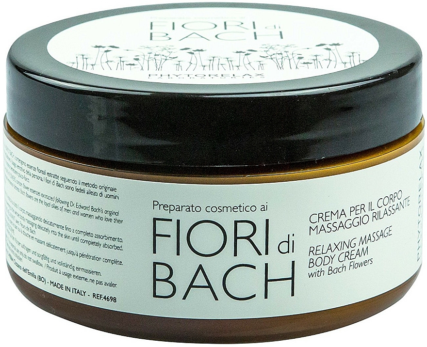 Entspannende Massagecreme für den Körper mit Bachblüten - Phytorelax Laboratories Bach Flowers Relaxing Massage Body Cream — Bild N1