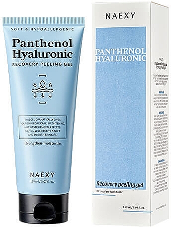 Hyaluron-Gel-Gesichtspeeling - Naexy Panthenol Hyaluronic Recovery Peeling Gel — Bild N1