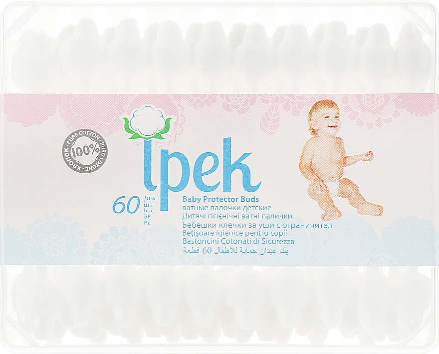 Wattestäbchen für Babys 60 St. - Ipek — Bild N1