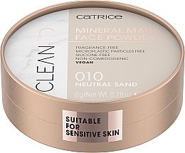 Mineralisches mattes Gesichtspuder - Catrice Clean ID Mineral Matt Face Powder — Bild N1