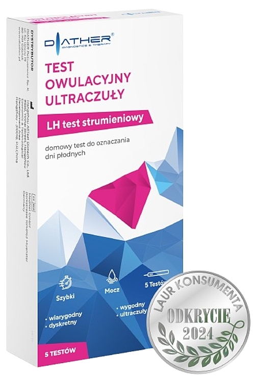 Ultra-empfindlicher Ovulationstest, 5 St. - Diather Diagnostics & Therapy	 — Bild N1