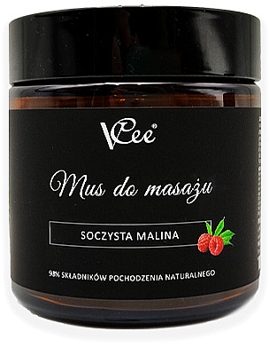 Veganes Massage-Mousse saftige Himbeere - VCee Juicy Raspberry Massage Mousse — Bild N1