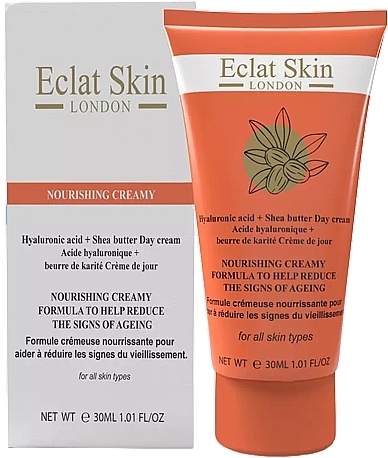 Tagescreme für das Gesicht mit Hyaluronsäure und Sheabutter - Eclat Skin London Hyaluronic Acid + Shea Butter Day Cream — Bild N1