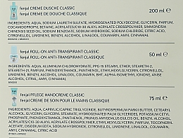 Körperpflegeset - Fenjal Classic (Duschcreme 200ml + Handcreme 75ml + Deo Roll-on Antitranspirant 50ml) — Bild N4