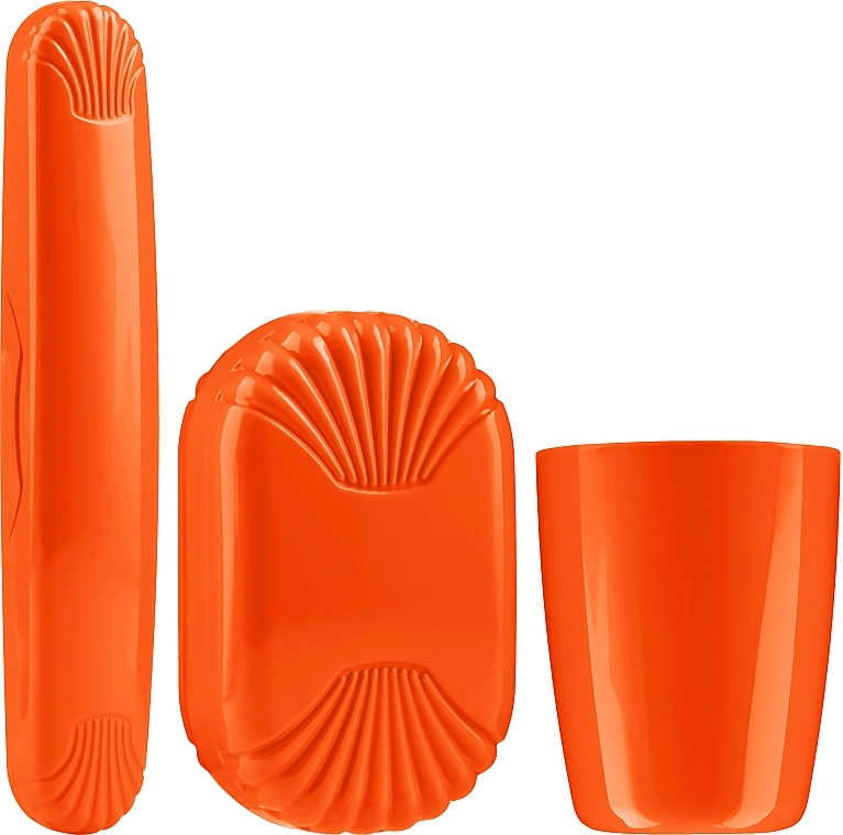 Sanel Comfort II (Zahnbecher 1 St. + Zahnbürstenetui 1 St. + Seifendose 1 St.) - Reiseset orange — Bild N1