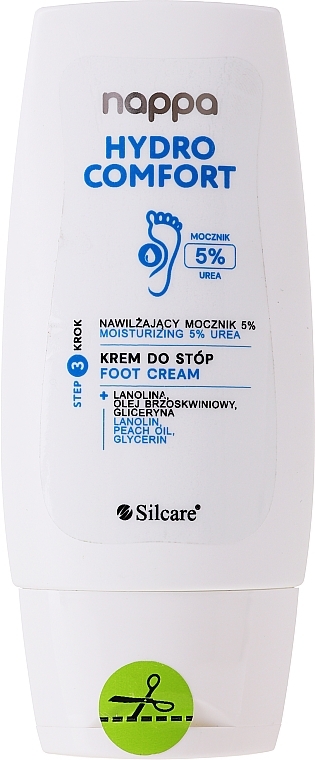Fußcreme mit Harnstoff 5% - Silcare Nappa Urea 5% Foot Cream